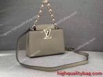 Top Grade Fake Louis Vuitton CAPUCINES MINI CHAIN Womens Handbag for low price
